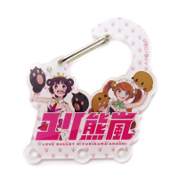 Yuri Kuma Arashi Full Color Acrylic Carabiner 