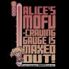 Alice Mofu Craving Gauge T-Shirt (Black)