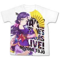 Tojo Nozomi Full Graphic T-Shirt (White)