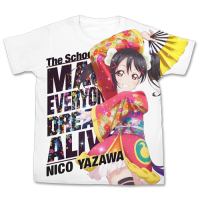 Yazawa Nico Full Graphic T-Shirt (White)