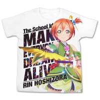 Hoshizora Rin Full Graphic T-Shirt (White)