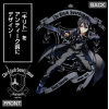 Black Swordsman Kirito Full Color Work Shirt (Black)