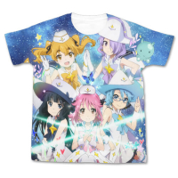 Hokago no Pleiades Full Graphic T-Shirt (White)