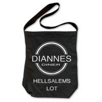Diannes Diner Shoulder Tote Bag (Black)