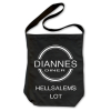 Diannes Diner Shoulder Tote Bag (Black)