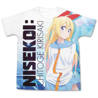 Kirisaki Chitoge Full Graphic T-Shirt (White)