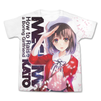 Kato Megumi Full Graphic T-Shirt Original Ver. (White)