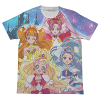 Go! Princess Precure Full Graphic T-Shirt (White)