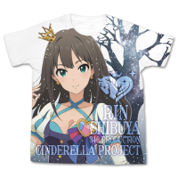 Shibuya Rin Full Graphic T-Shirt Anime Ver. (White)