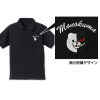 Monokuma Face Embroidery Polo T-Shirt (Black)