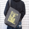 Kunikida Hanamaru Shoulder Tote Bag (Medium Gray)