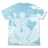 Hikari & Futaba All Print T-Shirt (Aqua Blue)