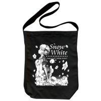 Snow White Shoulder Tote Bag (Black)