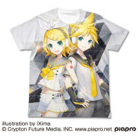 Kagamine Rin & Ren V4X Full Graphic T-Shirt (White)