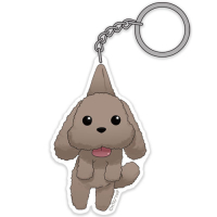 Makkachin Pinched Keychain