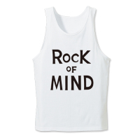 ROCK OF MIND Tank Top (White)