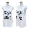 ROCK OF MIND Tank Top (White)