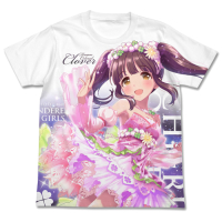 Ogata Chieri Dream Color Clover Full Graphic T-Shirt (White)