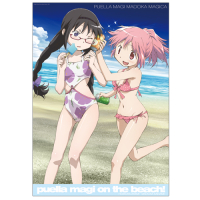 Homura & Madoka on the Beach Water Resistance Poster
