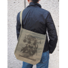 Medaka Kurokami Shoulder Tote Bag (Sand Khaki)