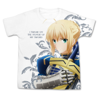Fate/Zero Saber Full Graphic T-Shirt (White)