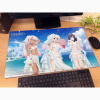 Original Illustration Rubber Mat (Illya & Miyu & Chloe / Wedding Swimwear)