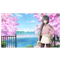 Original Illustration Rubber Mat (Sakurajima Mai / Cherry Blossoms)