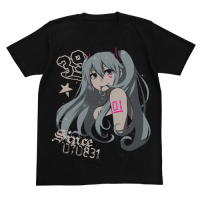 Hatsune Miku CHANxCO Ver. Star T-Shirt (Black)