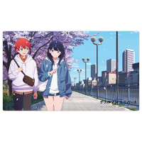 Original Illustration Rubber Mat (Yuta & Rikka / Cherry Blossom Date)