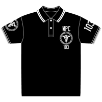 Public Safety Bureau Polo Shirt (Black x White)