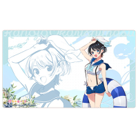 Original Illustration Rubber Mat (Sarashina Ruka / Marine Sailor Swimwear)