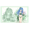 Original Illustration Rubber Mat (Yoshino / Swimwear Dress)