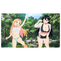 Original Illustration Rubber Mat (Playing in The Water)