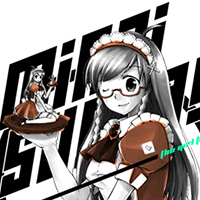 Maid Mirai-chan T-Shirt (White)
