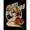 Maid Mirai-chan T-Shirt (Black)