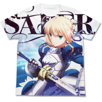 King of Knights Saber Full Graphic T-Shirt (White)