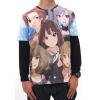 Idolmaster Cinderella Girls Full Graphic T-Shirt Cool.ver (White)