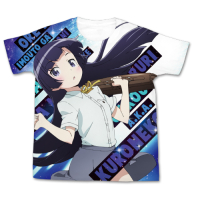 Kuroneko Shiny Full Graphic T-Shirt (White)