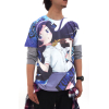 Kuroneko Shiny Full Graphic T-Shirt (White)