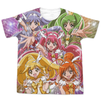 Smile Pretty Cure! Full Graphic T-Shirt (White)