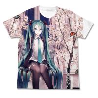 Spring Miku Full Graphic T-Shirt (White)