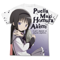 Akemi Homura Full Graphic T-Shirt (White)
