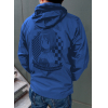 Miki Sayaka Hooded Windbreaker (Blue x White)