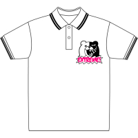 Monokuma Polo-shirt (White/Black/Black)