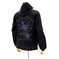 Kuroneko Graphic Hooded Windbreaker (Black x Red)