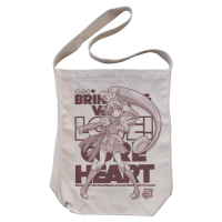 Cure Heart Shoulder Tote Bag (Natural)