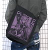 Purple Heart Shoulder Tote Bag (Black)