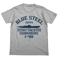 Blue Steel I-401 T-shirt (Heather Gray)