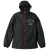 Kiso Kai Ni Hooded Windbreaker (Black x Red)