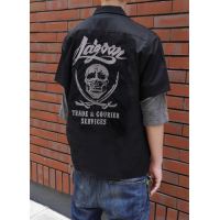 Lagoon Trade & Courier Embroidery Workshirt (Black)